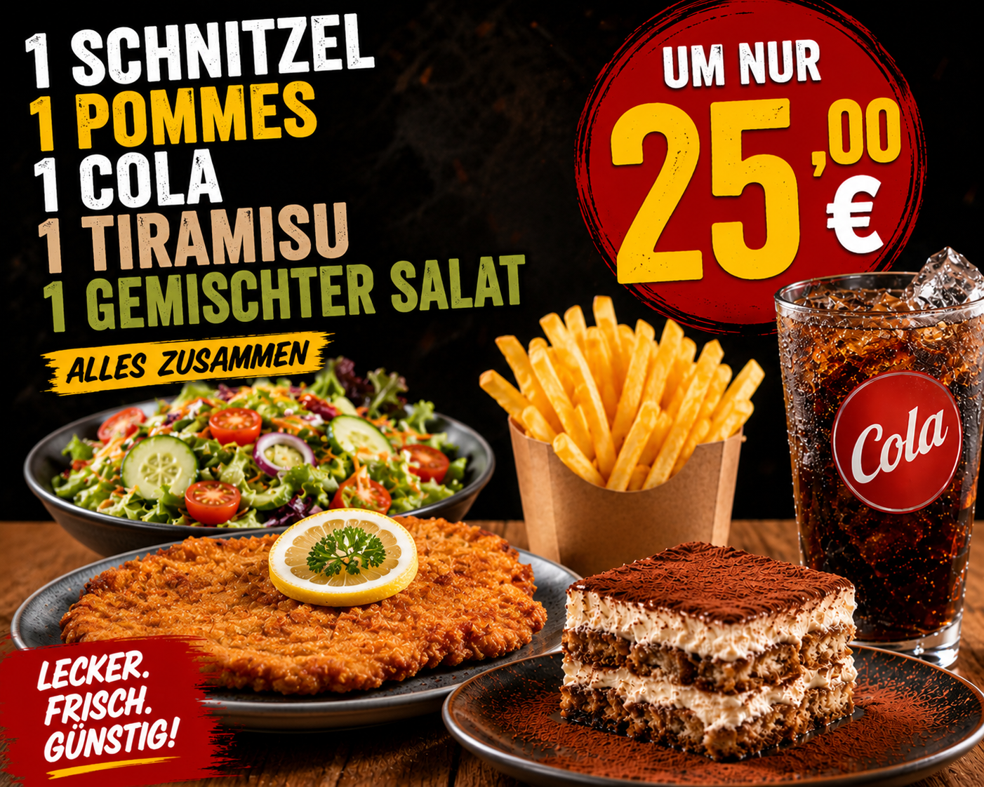 Schnitzel Menü